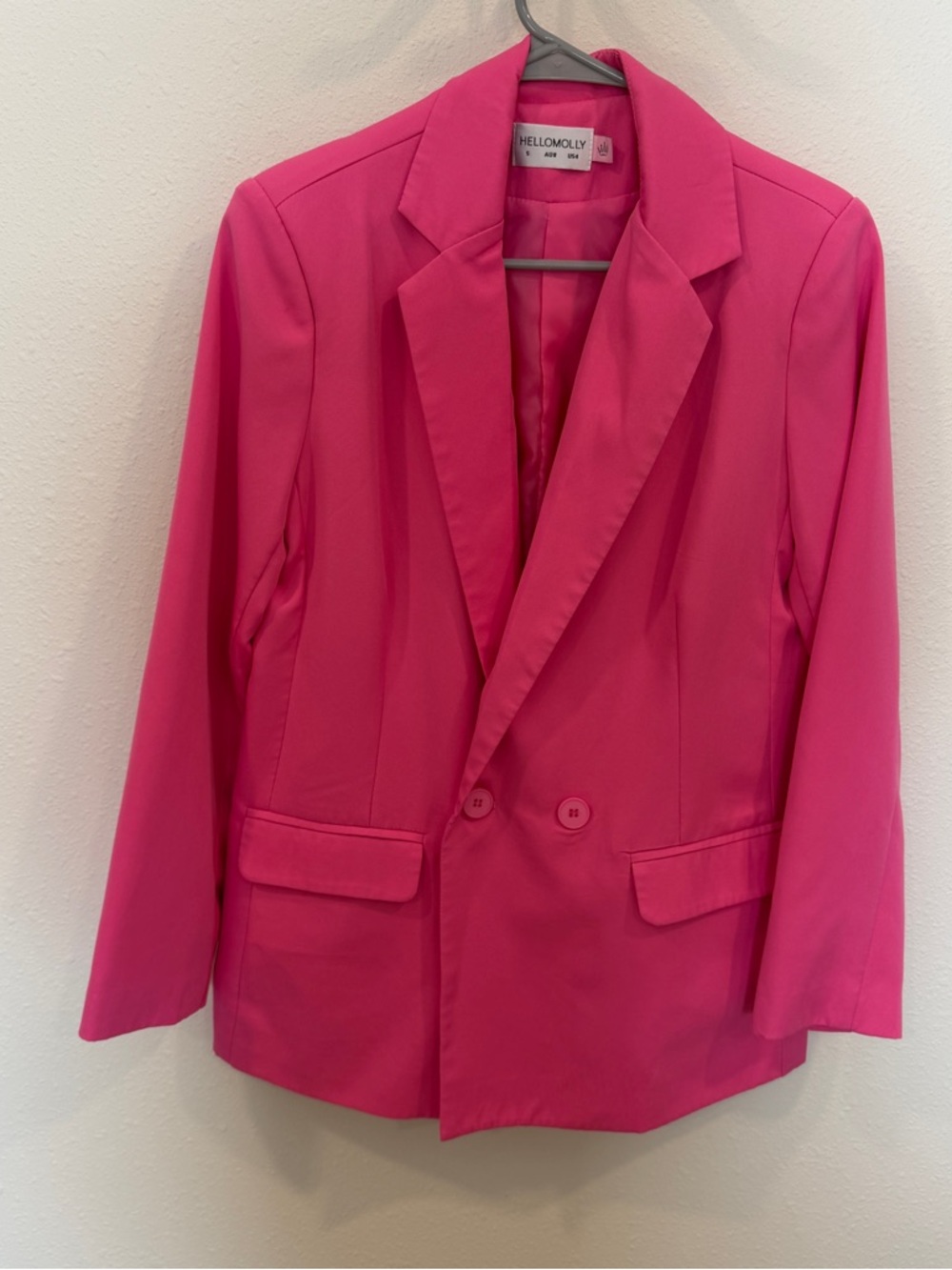 Hello Molly Bright Pink Tailored Blazer